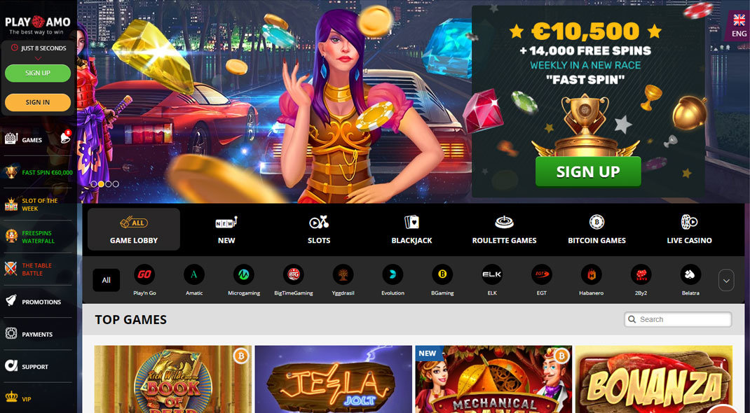 Playamo Online Casino test