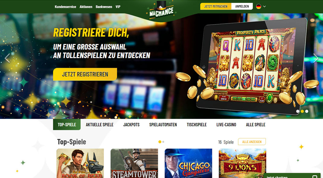 MaChance Online Casino test