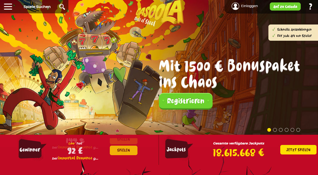 Casoola Online Casino test