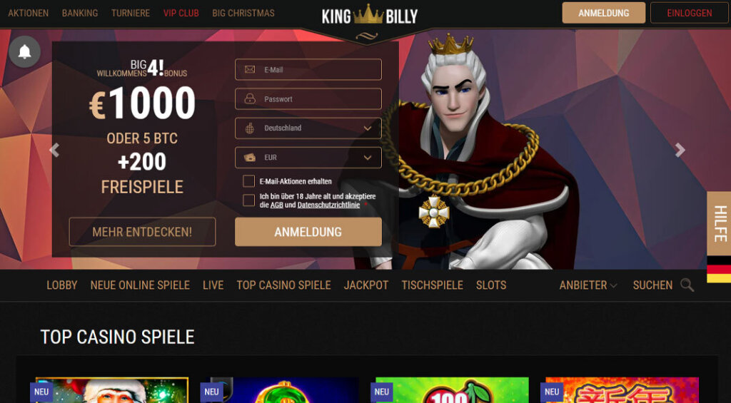 Kingbilly Casino Test