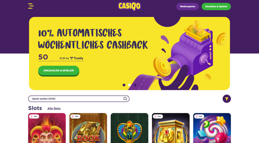 Casiqo Online Casino Angebote